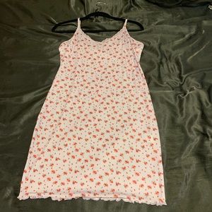 NWOT Light Purple Rose Lace Trim Mini Dress